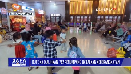 Imbas Banjir di Semarang, 762 Penumpang Daop 8 Surabaya Batalkan Keberangkatan | SAPA MALAM