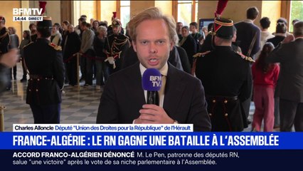 Accords France-Algérie: "C''est une victoire pour le Rassemblement national (...) et une victoire pour les Français", estime Charles Alloncle, député UDR