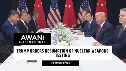 Trump orders resumption of nuclear weapons testing
