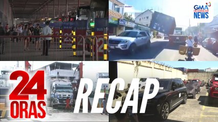 24 Oras: (Part 1) Dagsa ng mga pasahero ngayong Undas | Nahulog na container van | 6 luxury vehicles na ayaw pakawalan ng mga Discaya, atbp.