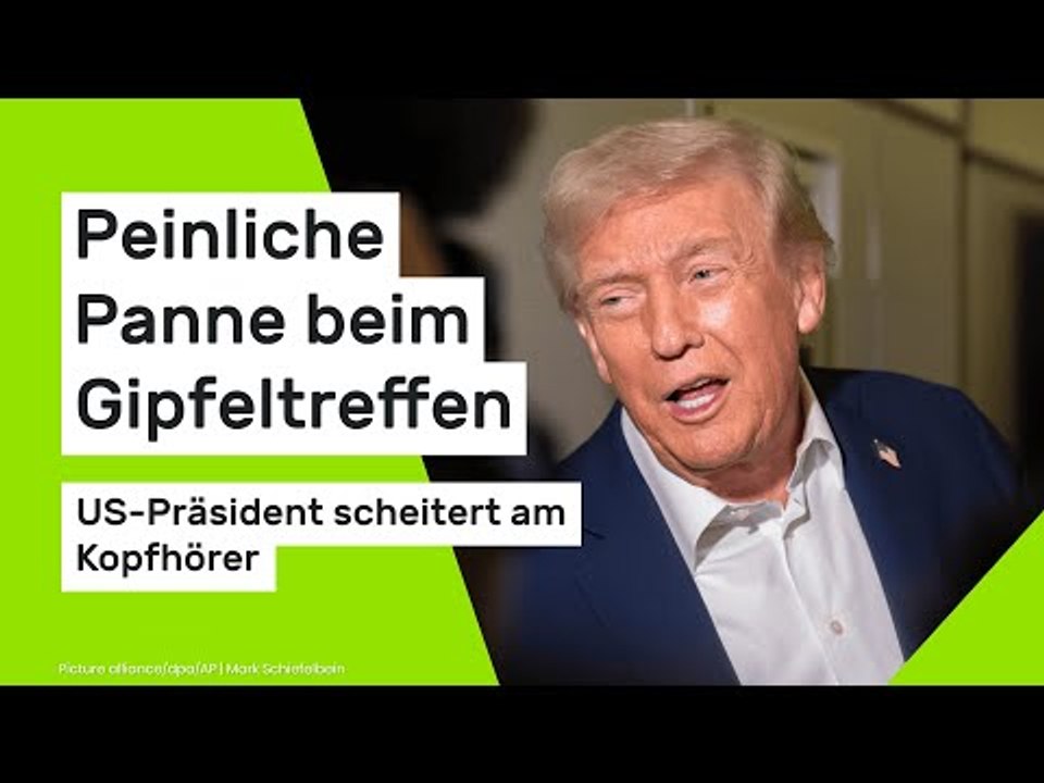 Donald Trump: Peinliche Panne beim Gipfeltreffen - US-Präsident scheitert am Kopfhörer