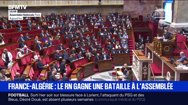 Accords France-Algérie: le récit de l'adoption du texte du RN à l'Assemblée nationale