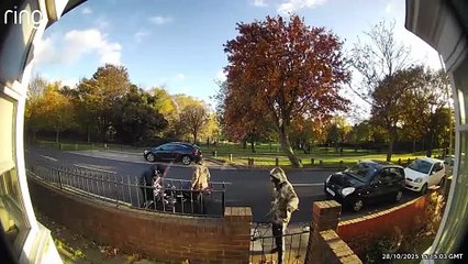 Masked thieves use an angle grinder to steal a motorbike in South Shields