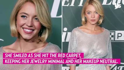 Sydney Sweeney Stuns in Silver Naked Dress at 'Power of Women' Event