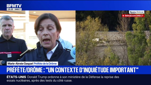 Comprendre comment ce véhicule s'est retrouvé emporté par le cours d'eau , déclare la préfète de la Drôme à propos des deux personnes portées disparues