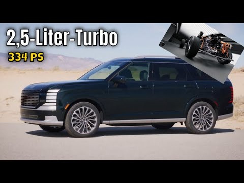 2025 Hyundai Palisade Hybrid mit 334 PS: Neuer 334 PS SUV-Antrieb