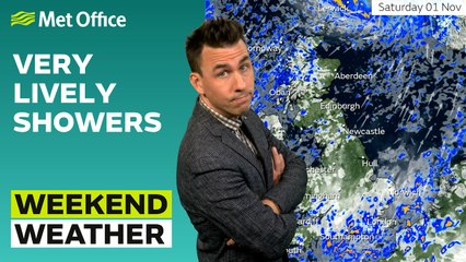 Weekend weather 30/10/2025 – Some sun in between downpours – Met Office weather forecast UK