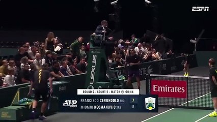 Francisco Cerúndolo vs Miomir Kecmanovic - Resumen - Masters 1000 de París
