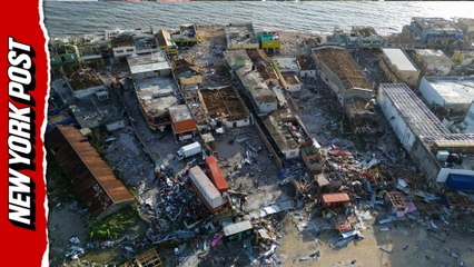Aerial footage shows absolute devastation in Black River, Jamaica after Hurricane Melissa