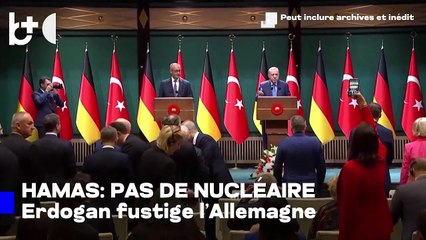 Erdogan: Hamas n'a pas d'armes nucléaires, elles sont toutes entre les mains d'Israël