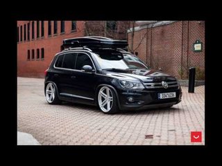 Dia Show Tuning Vossen Wheels VFS 5 Alufelgen am VW Tiguan mit Dachbox