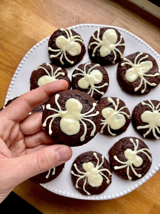 Cookies Double Chocolat Araignée Halloween 🕷️🕸️ | Recette Facile et Gourmande pour Goûter Halloween