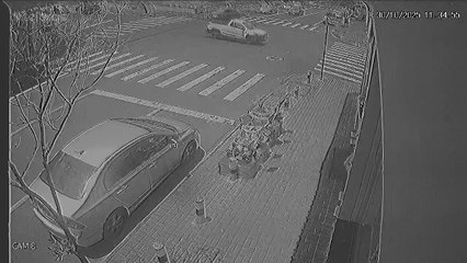 Câmera de segurança registra acidente na Avenida Papagaios