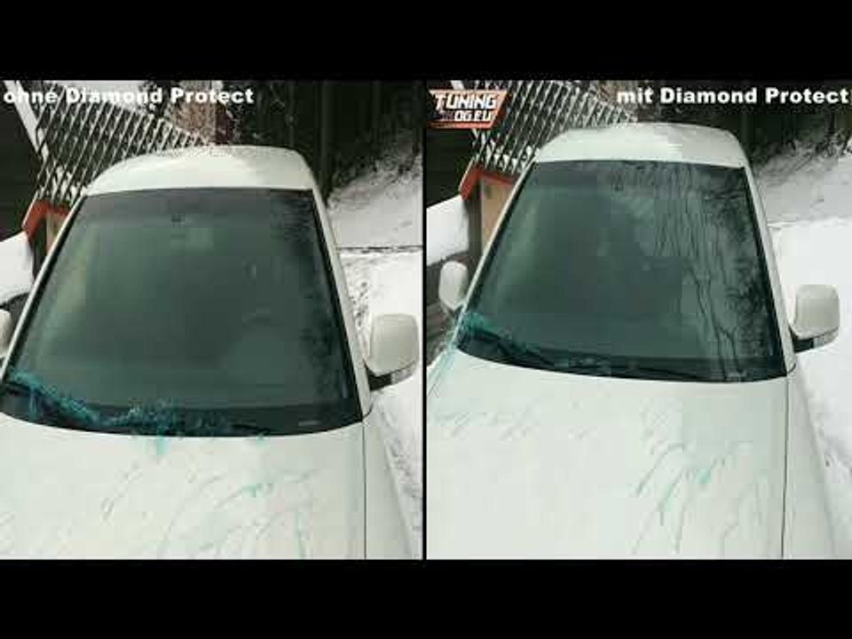 Diamond Protect 2018 Hightech Scheibenschutz vorher & nachher