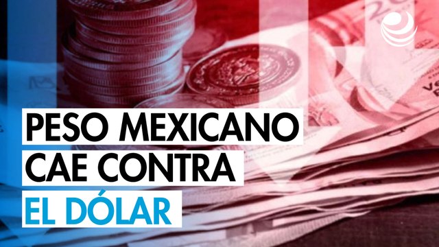 Peso mexicano cae contra el dólar tras datos débiles del PIB local