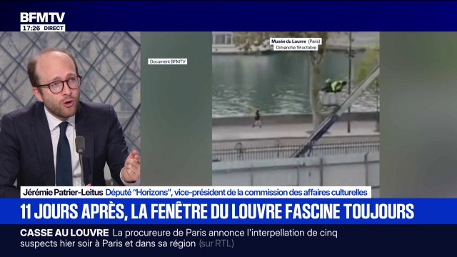 Cambriolage au Louvre: Aucun lieu patrimonial, culturel ou cultuel, n'est épargné , rappelle Jérémie Patrier-Leitus, député Horizons