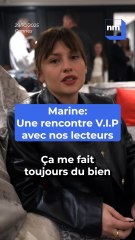 Marine, de la Star Academy, rencontre les lecteurs de Nice matin à l'hôtel Majestic.