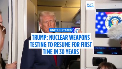 US will resume testing nuclear weapons for first time in 30 years, Trump says