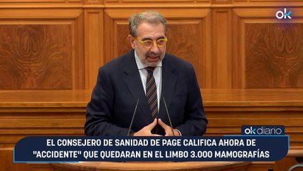 El consejero de Sanidad de Page califica ahora de "accidente" que quedaran en el limbo 3.000 mamografías
