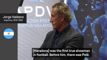 'Maradona was football's first true showman' - Valdano