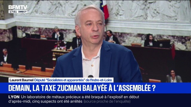 Taxe Zucman: Il est probable, au regard de ce que l'on sait aujourd'hui, qu'elle ne sera pas adoptée , affirme Laurent Baumel, député “Socialistes et apparentés” de l’Indre-et-Loire