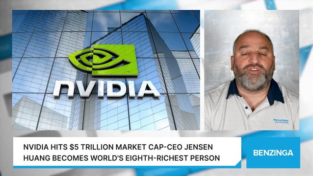 Nvidia Hits $5 Trillion Market Cap-CEO Jensen Huang Becomes World's Eighth-richest Person