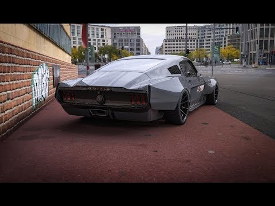 1967 Ford Mustang Fastback Widebody Rendering Nardograu Tuning