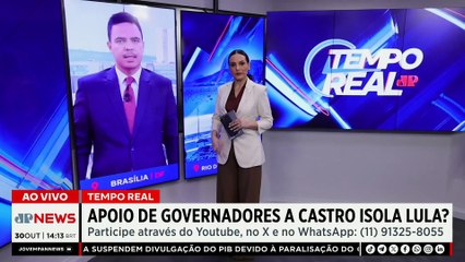 Tarcísio evita ir ao RJ e participa por vídeo de reunião com Castro | TEMPO REAL