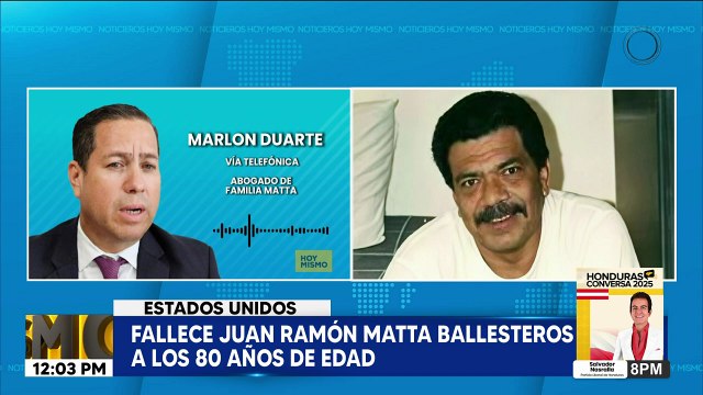 Fallece Juan Ramón Matta Ballesteros a los 80 años de edad