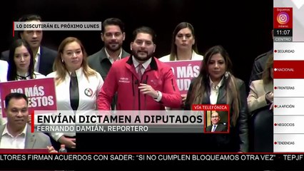 Diputados reciben dictamen del Presupuesto 2026 sin reasignaciones