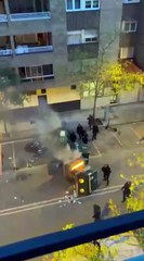 Incidentes violentos en Iturrama tras la cancelación del acto de Vito Quiles