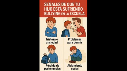 Señales de que tu hijo está sufriendo acoso escolar