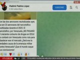 G/J Vladimir Padrino López: Ya son 23 aeronaves del narcotráfico neutralizadas durante el 2025