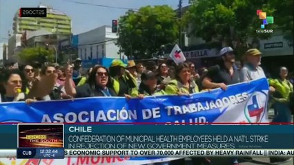 Chile, health workers strike over government measures