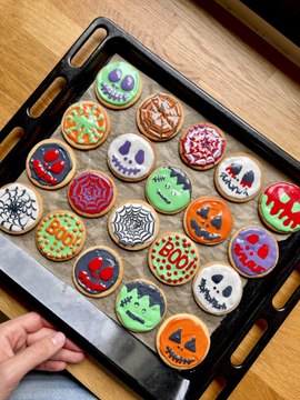 Cookies Halloween Faciles pour Goûter Enfant | Recette Ludique Biscuits Décorés avec Glaçage Royal