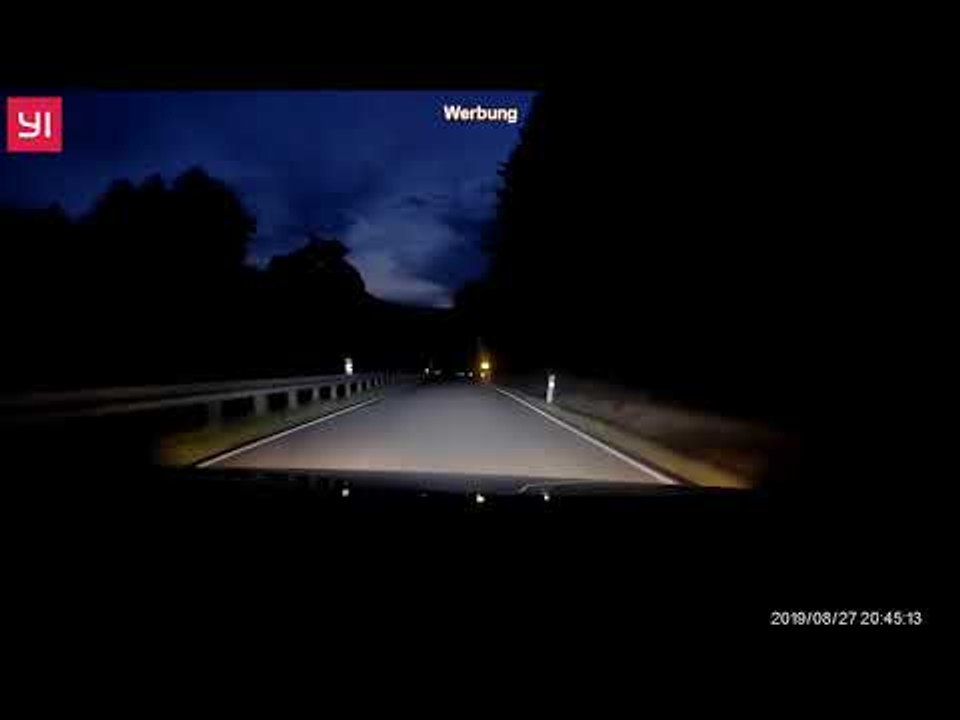 2019 YI Dashcam Nightscape 1080p Auto (Test Tag & Nacht)
