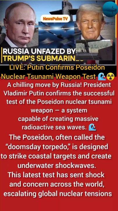 “LIVE | Nuclear Tsunami Weapon Tested! Putin Confirms Poseidon Launch | Russia | World News Live”