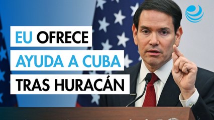 Marco Rubio anuncia que EU ofrecerá ayuda humanitaria a Cuba tras huracán Melissa