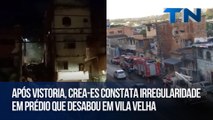 Após vistoria, Crea-ES constata irregularidade em prédio que desabou em Vila Velha
