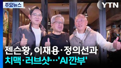 젠슨 황, 이재용·정의선과 치맥·러브샷...'AI 깐부' 맺었다 / YTN