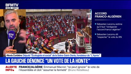 Dénonciation de l'accord franco-algérien: Alexis Corbière déplore "un texte de tension et xénophobe"
