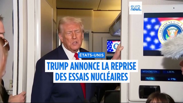Donald Trump annonce la reprise immédiate des essais nucléaires américains