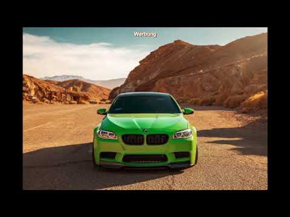 Tuning signalgrüner BMW M5 F10 auf 20 Zoll Zito ZF03 Felgen