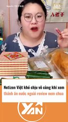 Netizen Việt khó chịu vô cùng khi xem thánh ăn nước ngoài review nem chua