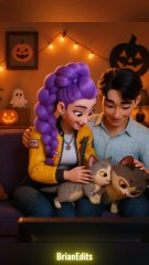 Huntrix and Saja Boys Family, Halloween KPop Demon Hunters #kpopdemonhunters #huntrix #sajaboys