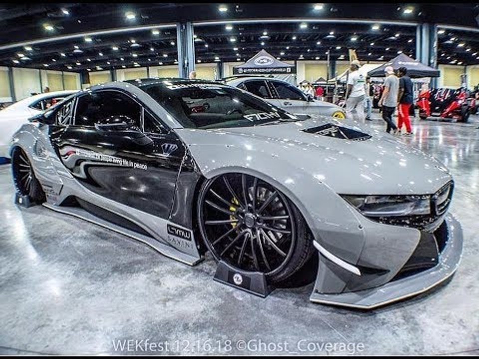 Tuning Savini Wheels & Liberty Walk Widebody Kit am BMW i8