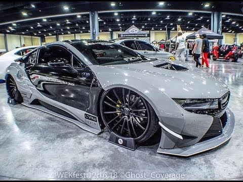 Tuning Savini Wheels & Liberty Walk Widebody Kit am BMW i8