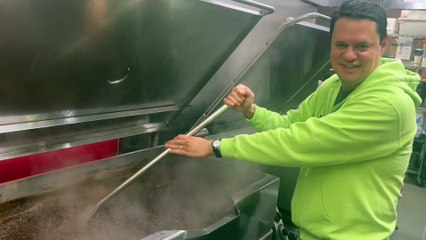 Making Native American maple beans inside south Minneapolis' Midtown Global Market
