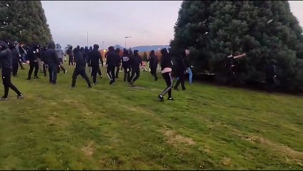 Disturbios en Pamplona por el acto suspendido de Vito Quiles