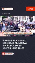 Cientos de personas hacen fila en el Concejo Municipal en busca de 30 cupos laborales